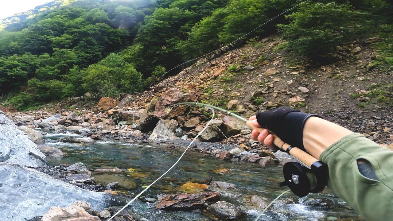 【フライフィッシング】南アルプスでイワナ釣り！前編