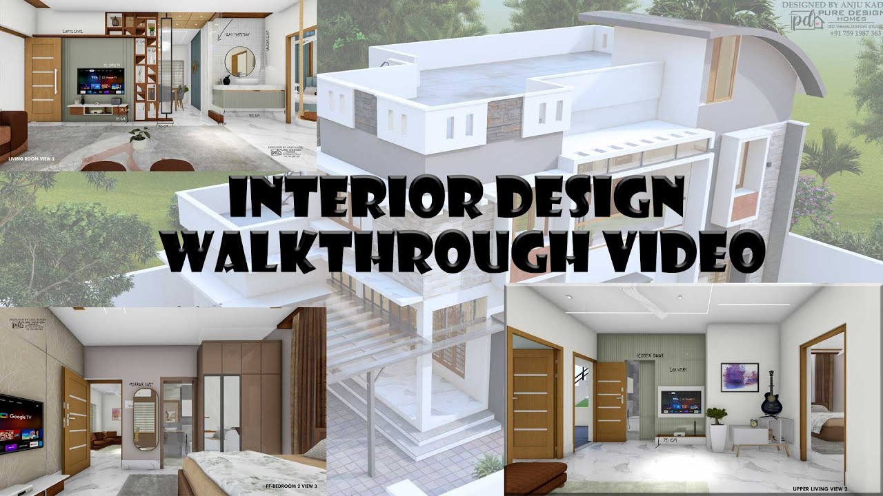 INTERIOR DESIGN WALKTHROUGH VIDEO/ KERALA TRENDING HOME TOUR/ ANJU KADJU