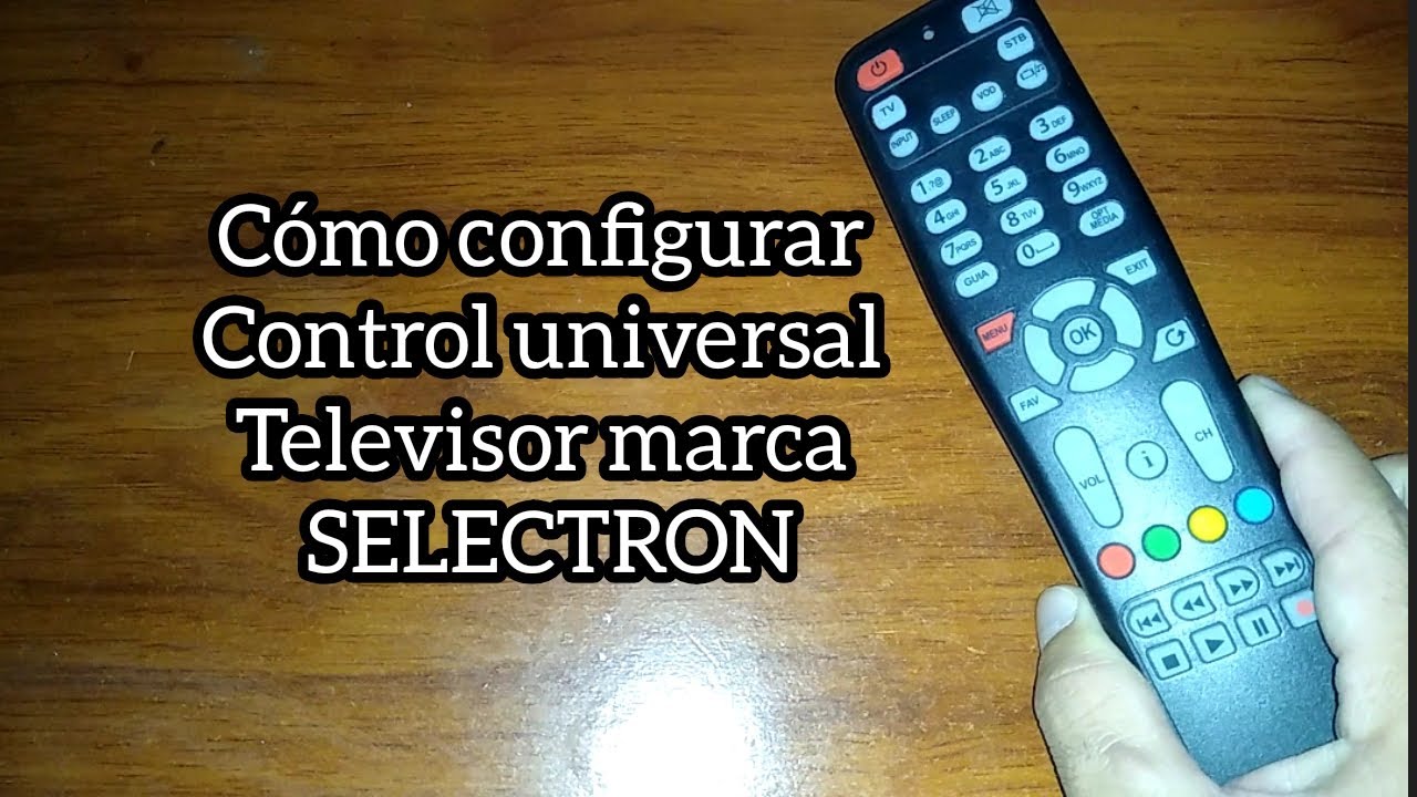 Codigo para TV SELECTRON. Control universal.