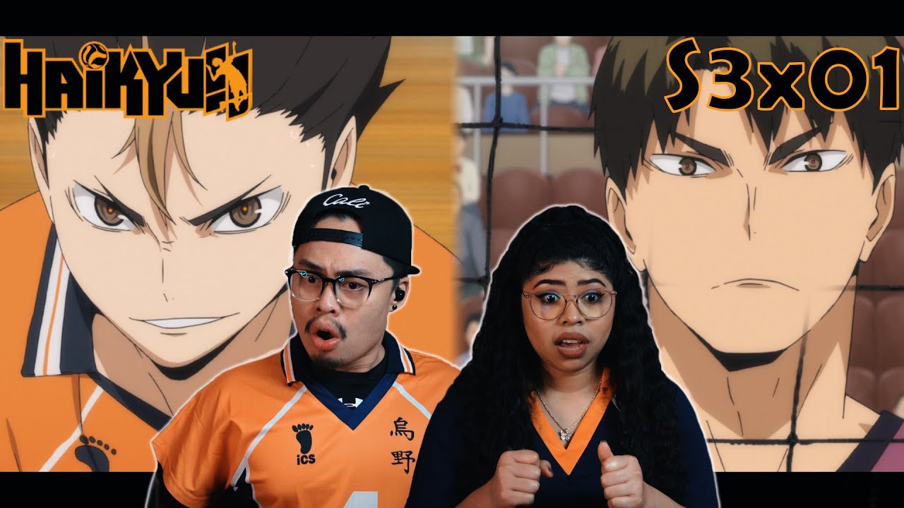 USHIJIMAS GODLIKE LEFT! HAIKYUU!! SEASON 3 EPISODE 1 REACTION