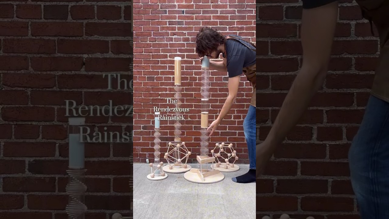 we have the different sizes all lined up for you. spiral sounds rainsticks let you see your sound🧬