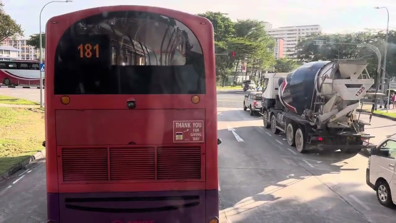 [2/2] SMRT Buses Volvo B9TL (Wright Eclipse Gemini 2) (Batch 3) SBS3877T on Service 185