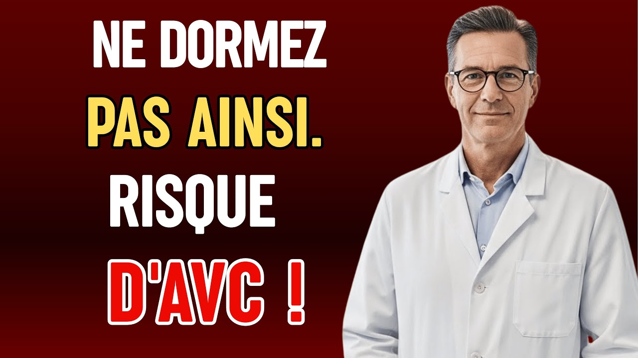 En tant que médecin, je suis choqué : Cette position pour dormir augmente le risque d'AVC !