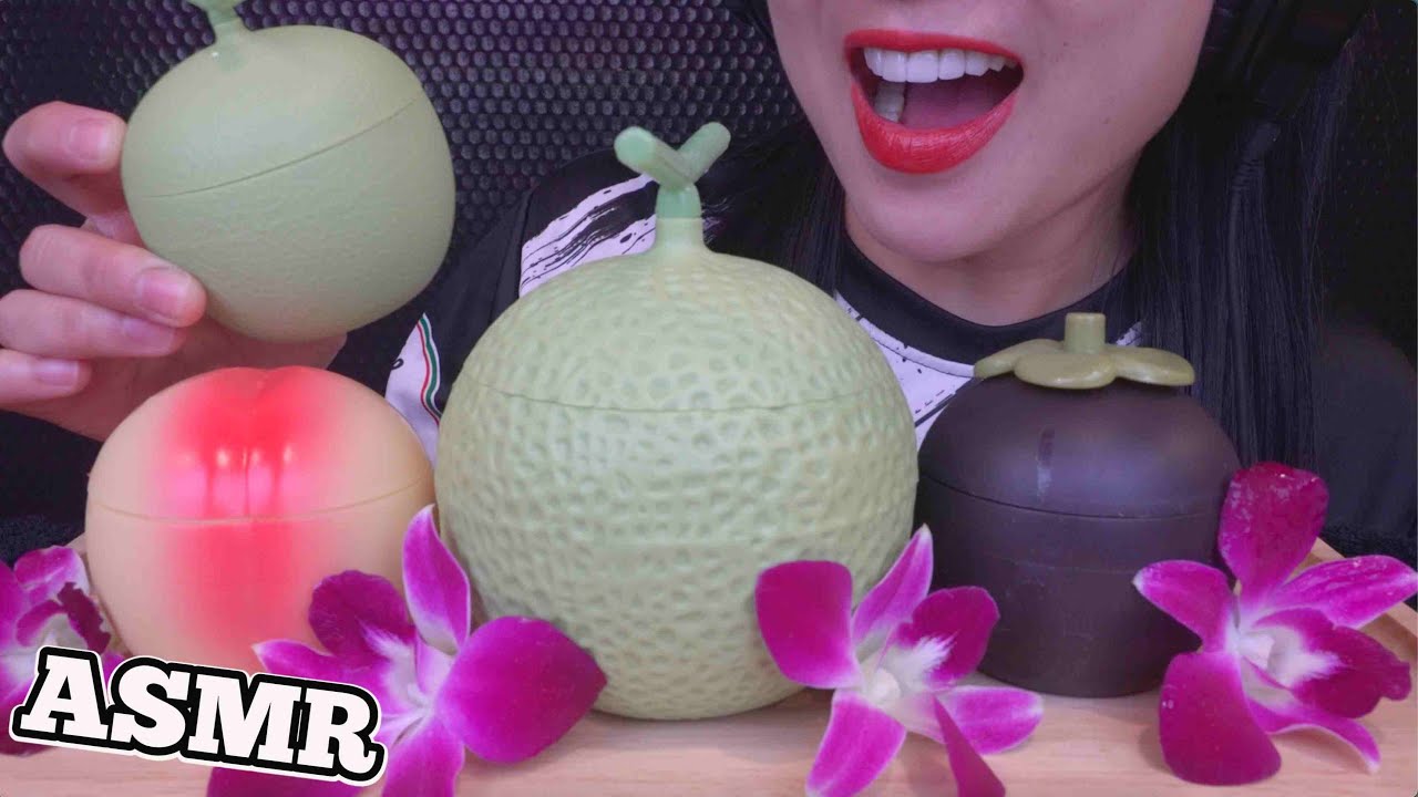 ASMR FRUIT JELLO (SOFT RELAXING EATING SOUNDS) LIGHT WHISPERS | SAS-ASMR