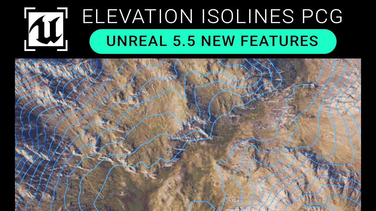 Новые возможности Unreal Engine 5.5: изолинии высот с PCG