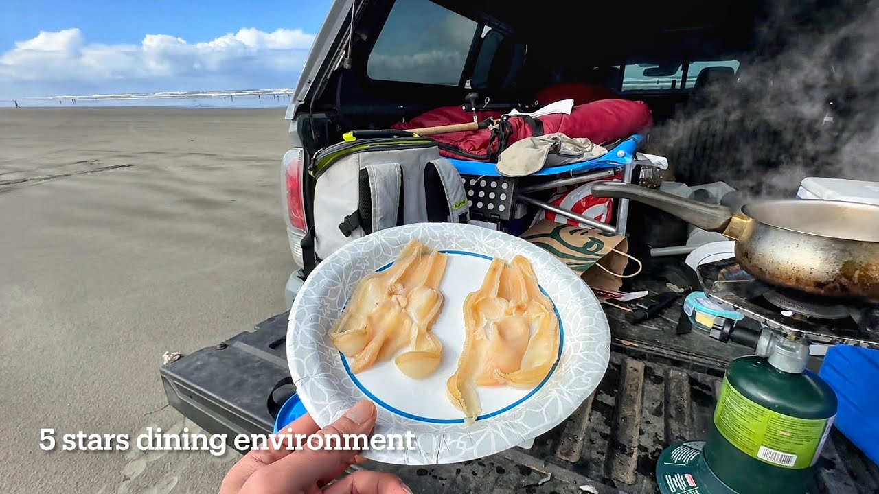 Razor Clam and Jetty Fishing Catch and Cook - 华盛顿海岸挖蛏子钓鱼
