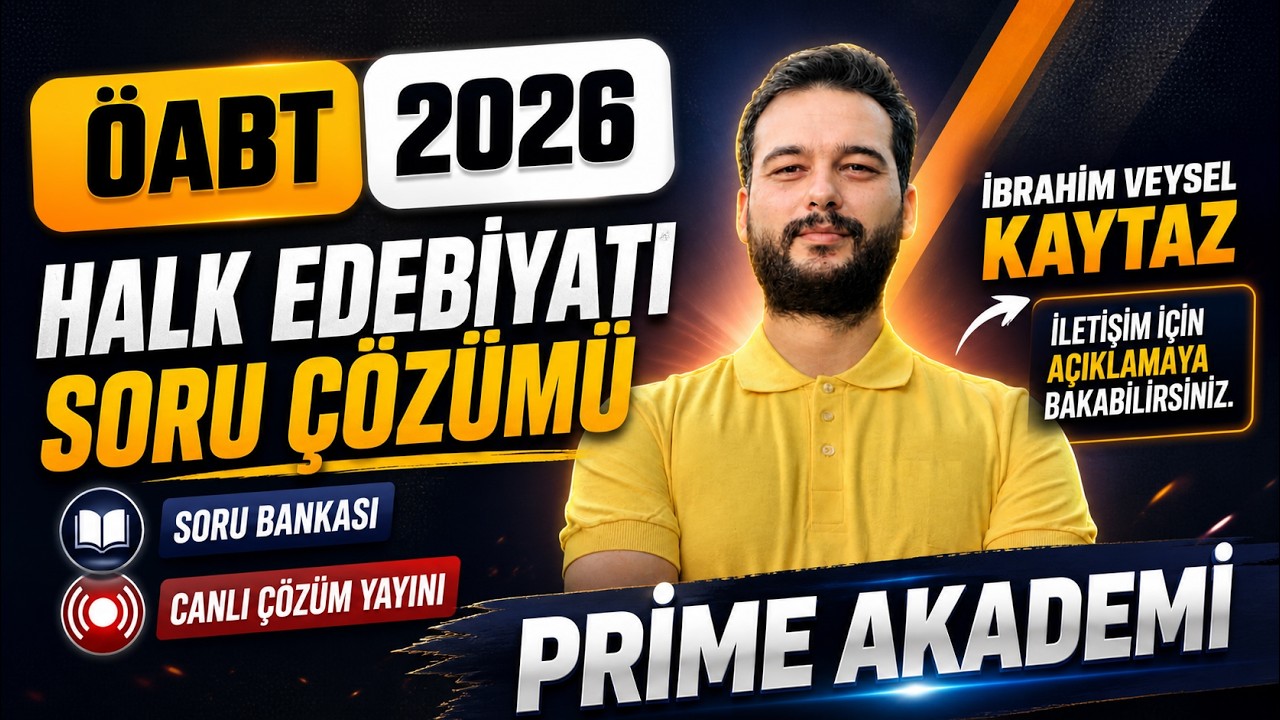 Halk Edebiyatı Soru Çözümü - İbrahim Veysel KAYTAZ