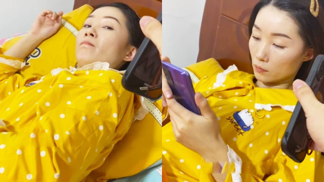 当晚上睡觉时，老公这个曲子真是让老婆无语又无奈！【斌哥虎妹】