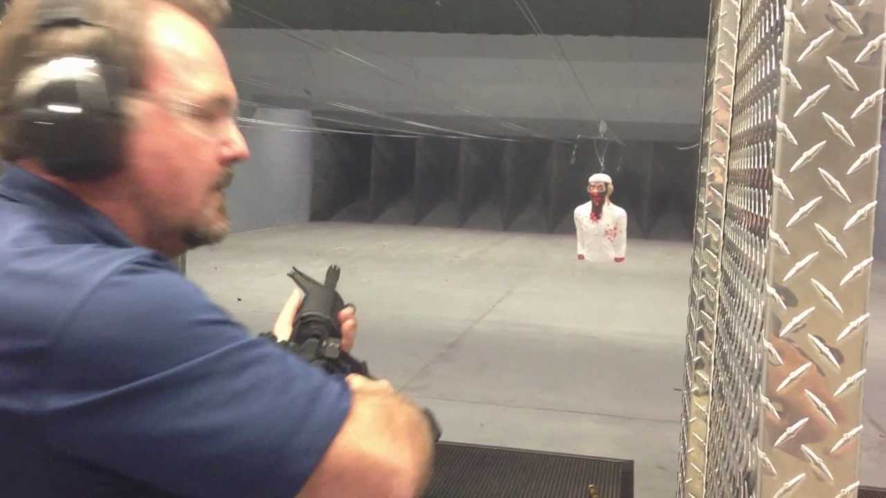 Killing zombies at Battlefield Vegas