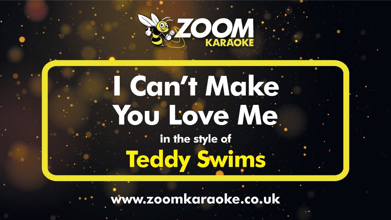 Teddy Swims - I Can't Make You Love Me - Karaoke Version from Zoom Karaoke