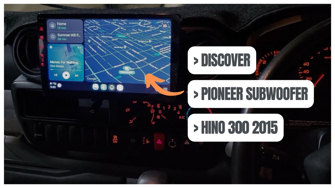 Curiosity: Discover the Pioneer D Class Sound System Speakers Tweeters Amplifier in HINO 300 2015