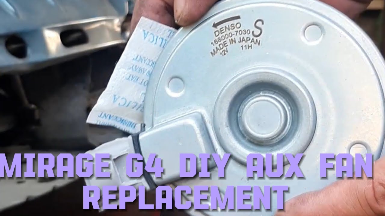 mirage g4 radiator fan/aux fan diy