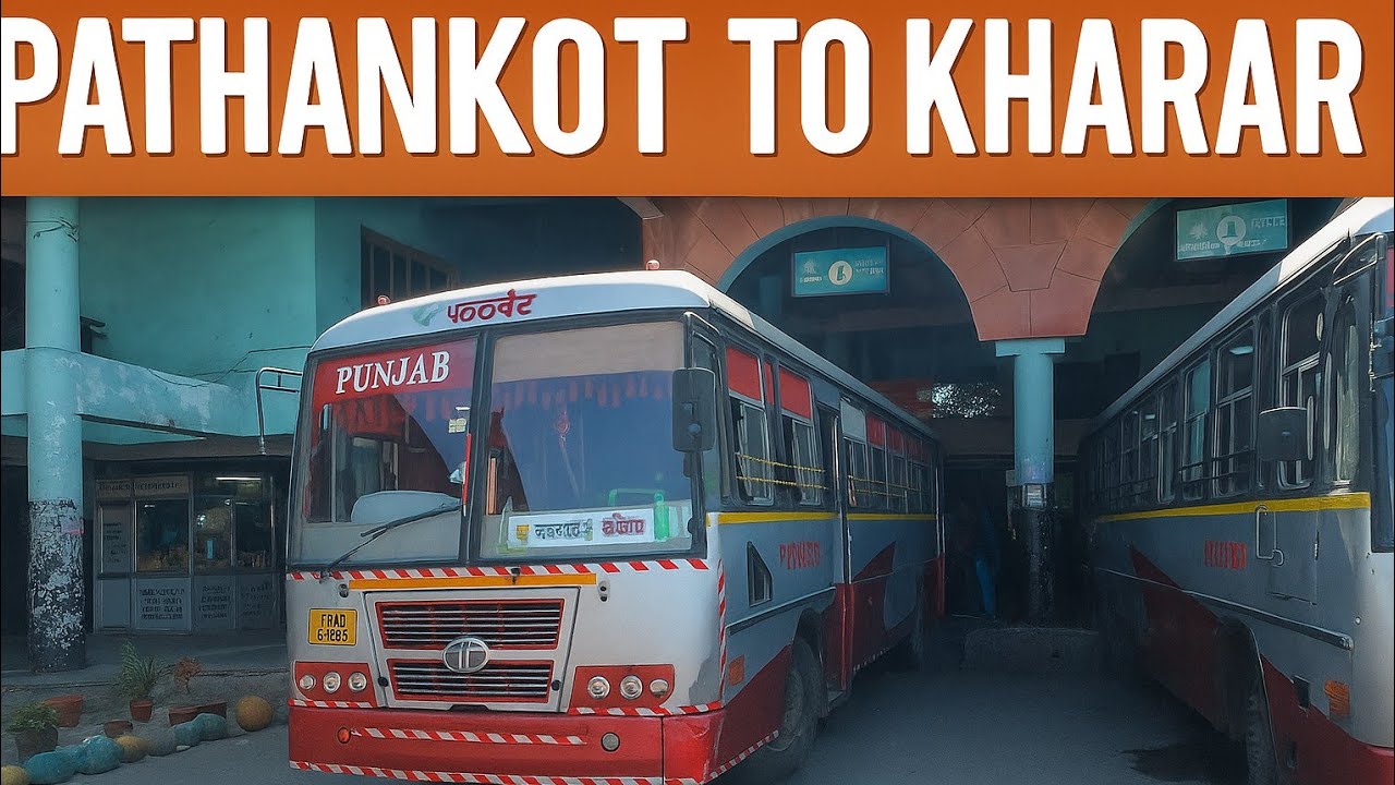 PATHANKOT To KHARAR(PUNJAB) 🏙️ Bus Journey Vlog 🎥|| Punjab Roadways 🚌 Bus Journey || #vlog #youtube