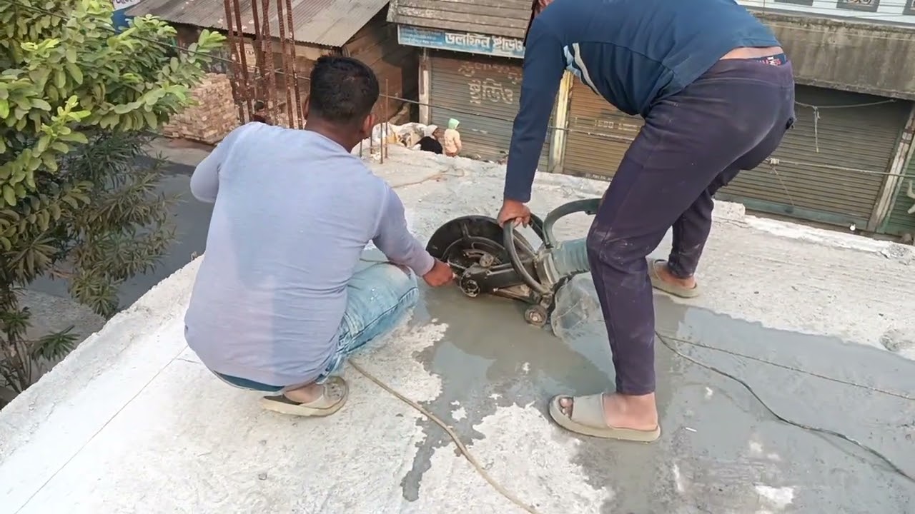 Rcc slab cutting work ,Gc Road, Patulia. Barrackpore,Presidency. Division, West Bengal India11,12,25