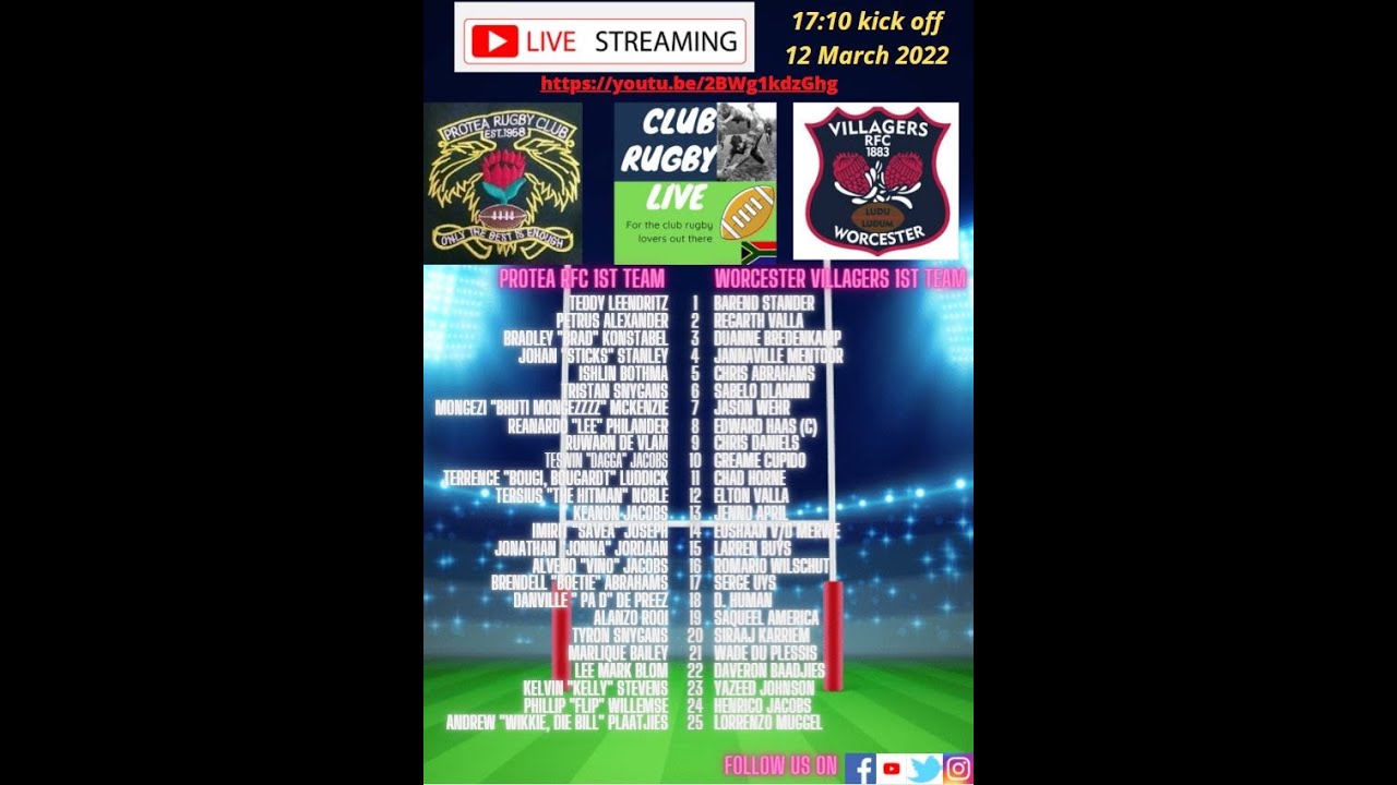 Protea RFC De Doorns vs Worcester Villagers