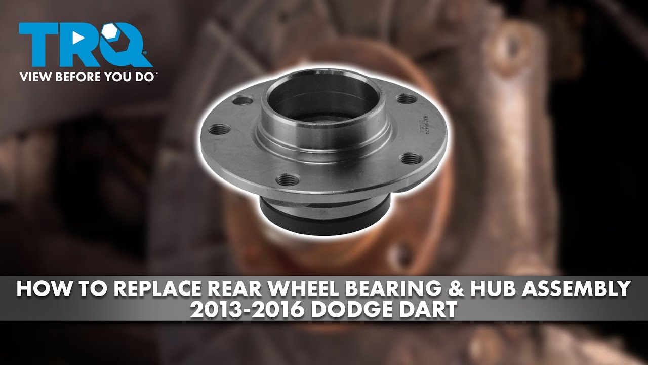 How to Replace Rear Wheel Bearing & Hub Assembly 2013-2016 Dodge Dart