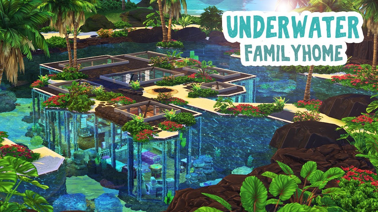 Underwater Family Home 🦀🌴 || The Sims 4: Speed Build