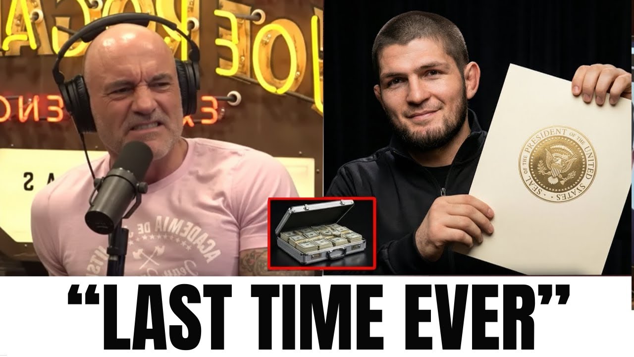 “LAST TIME EVER” — Khabib Nurmagomedov STUNS Joe Rogan with White House Rematch!