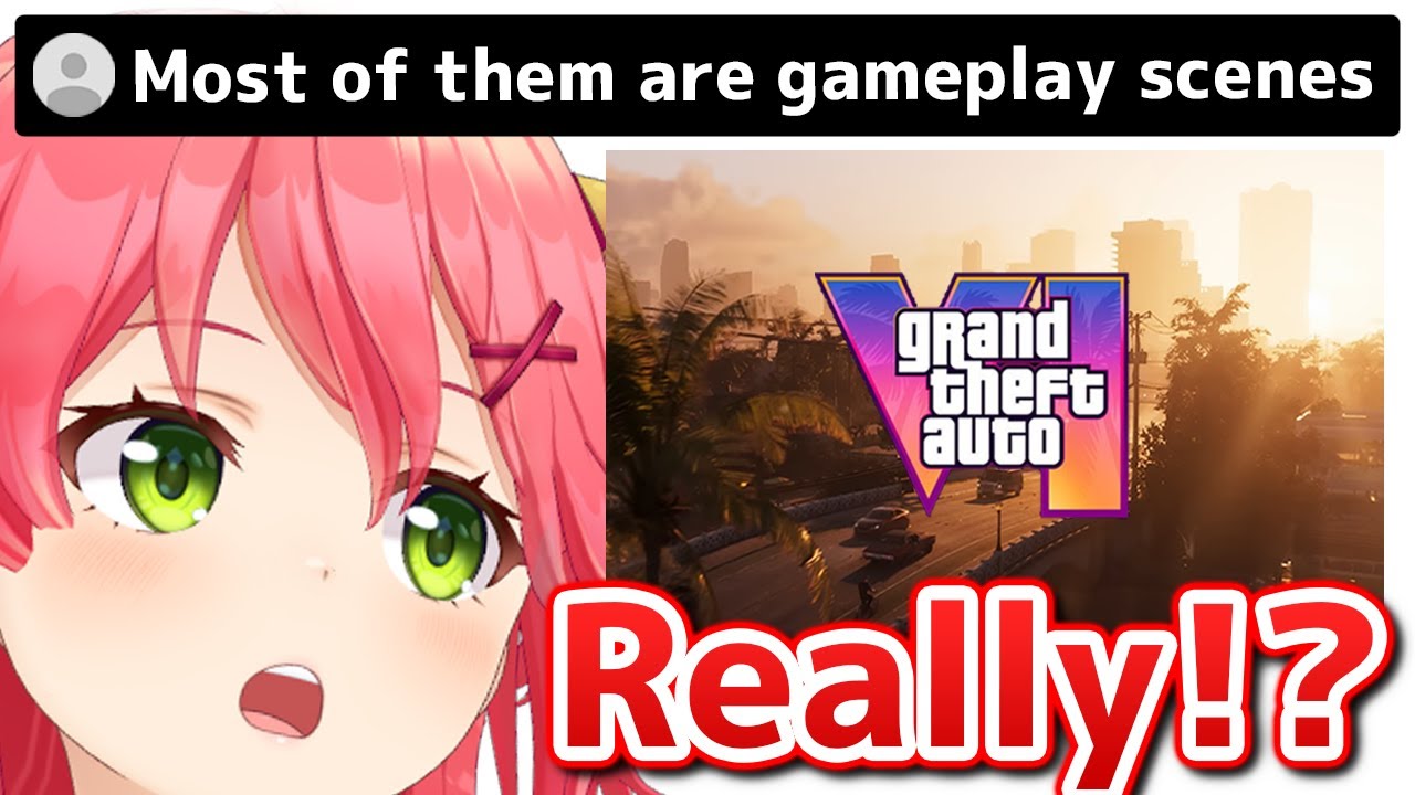 Miko Reacts to GTA 6 Trailer【Hololive】