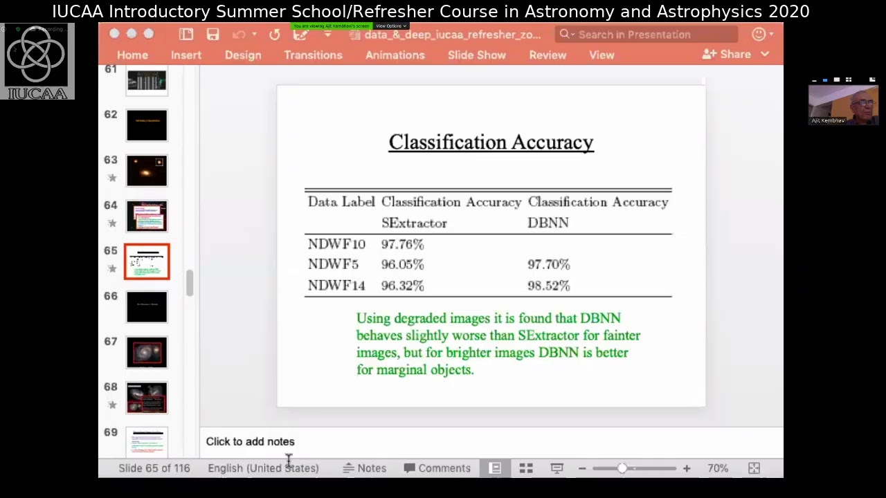 Ajit Kembhavi: Big data and Machine learning in astronomy II