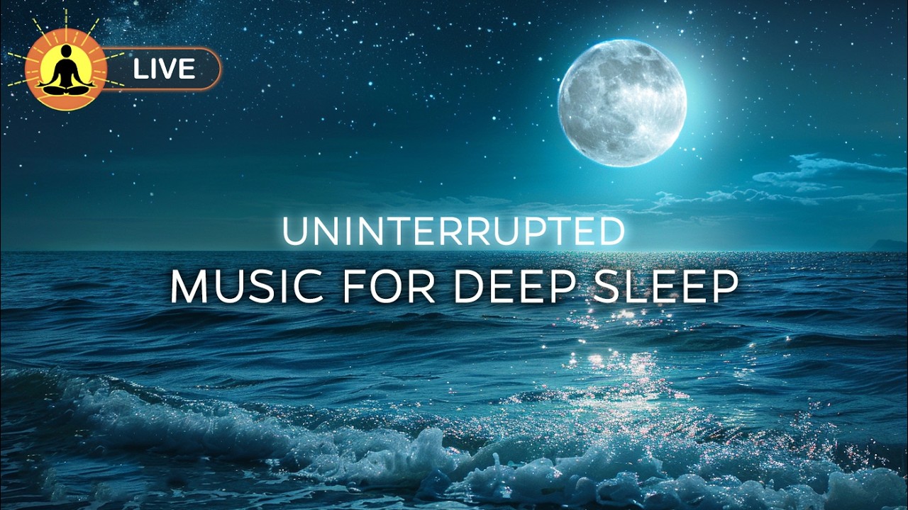 🔴 Deep Sleeping Meditation 24/7 - Relaxing Music for Sleep, Insomnia Relief, Study