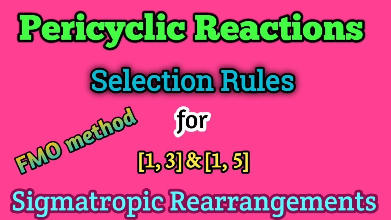 Selection rules for [1, 3] & [1, 5] Sigmatropic Rearrangements by FMO