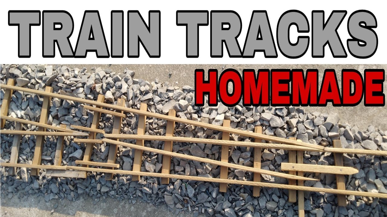 How to makeTrain Tracks Model with Changing Switch || Homemade tracks made by wood || track changer