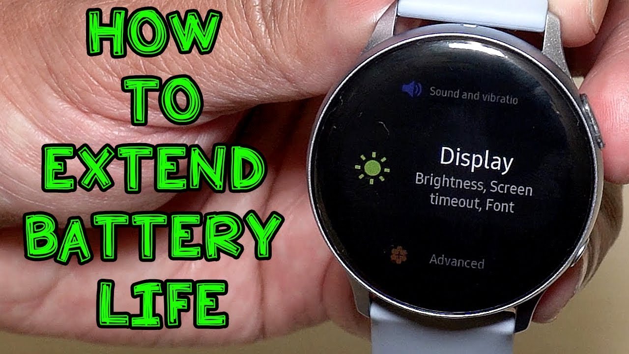 Samsung Galaxy Watch Active 2 (Extend Battery Life)