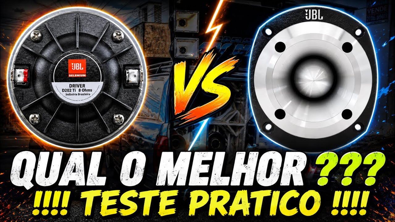 TI 1 POL. D202ti JBL VS TWEETER ST400 JBL!!!! QUAL O MELHOR??? TESTE PRATICO!!!!