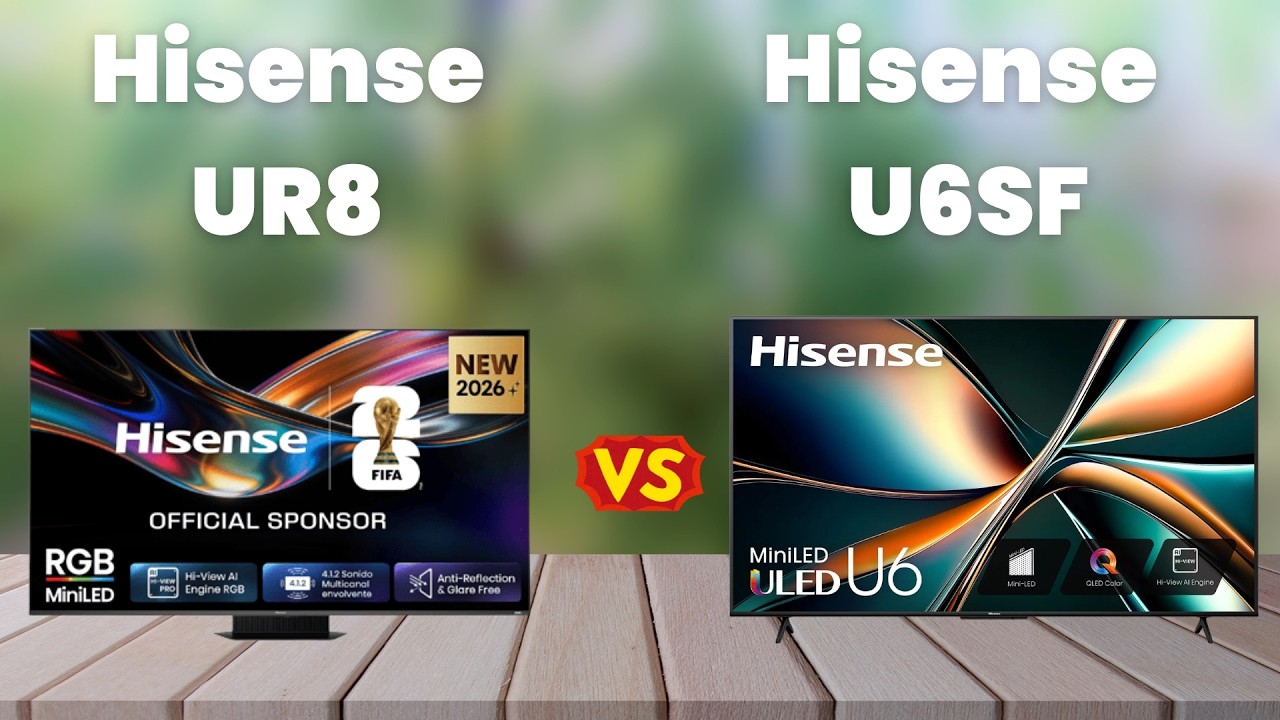 Hisense UR8 vs Hisense U6SF 🔥 Full TV Comparison | Picture, Gaming, Sound & Features