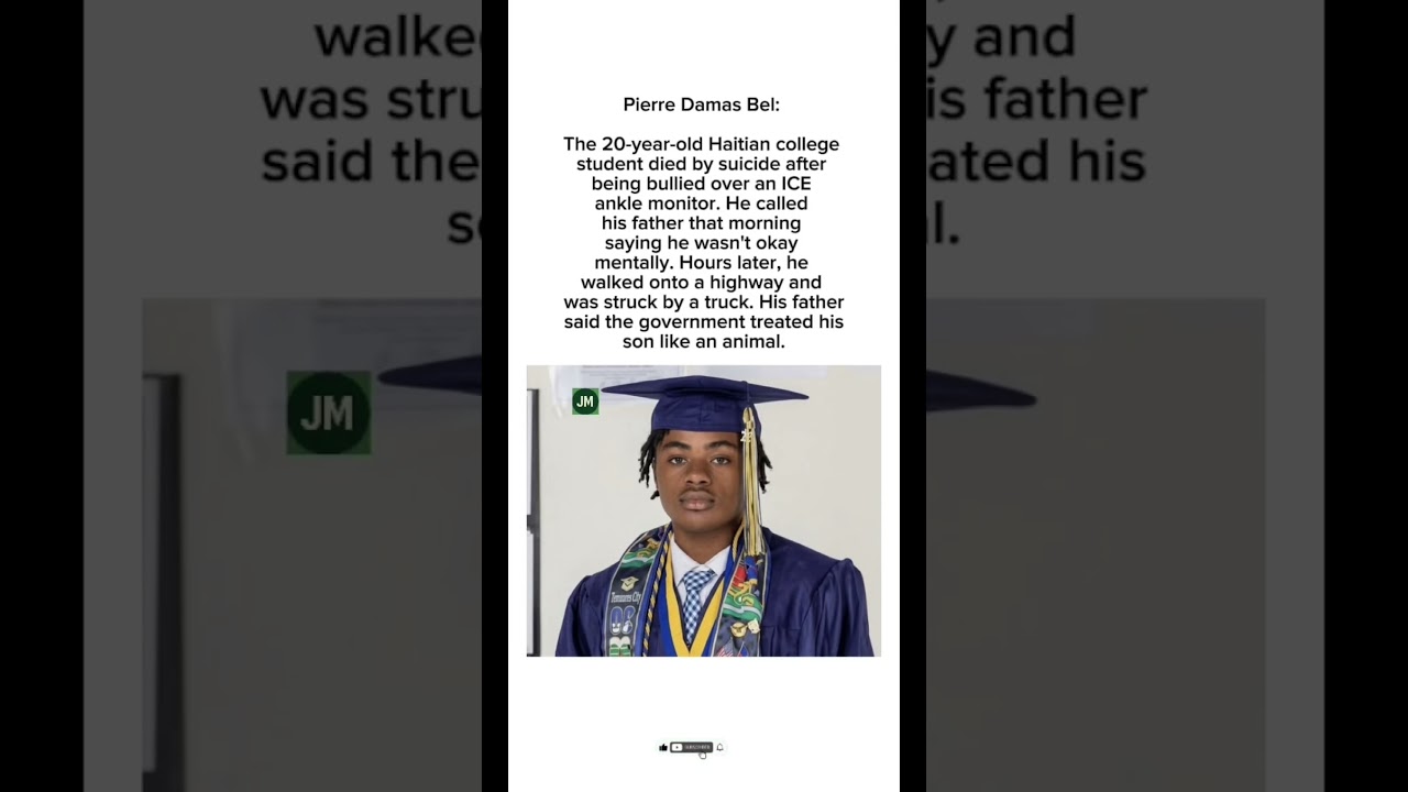 Haitian Student Dies by Suicide After ICE Ankle Monitor & Bullying 💔😢#shorts #viral