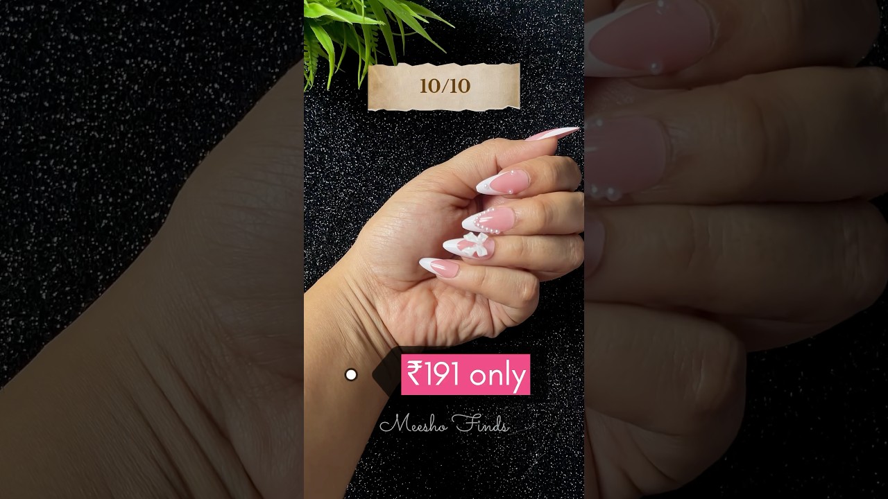 Meesho Press on Nails Review💅 #meesho #meshohaul #pressonnails #nailart #honestreview #meeshofinds