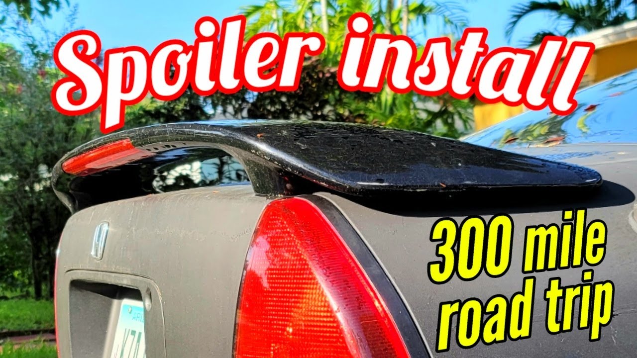 OEM spoiler Install 96 Honda Prelude | road trip across the Everglades