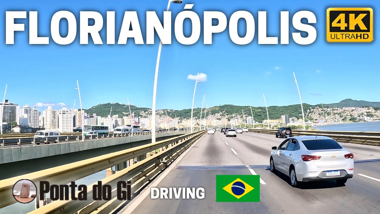 ENTRANDO a la ISLA de FLOANOPÓLIS hacia el SUR hasta MORRO DAS PEDRAS #driving  4K SIN CORTES BRASIL