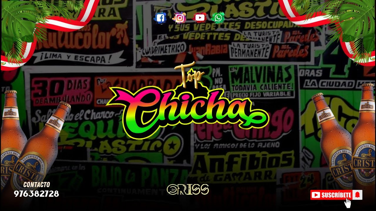 🍻 MIX CUMBIA - CHICHA PERUANA 2025 (Chechito, Son de Fuego, Rebeldes, Soy Dibujito) - DJ Criss Cax 🍻
