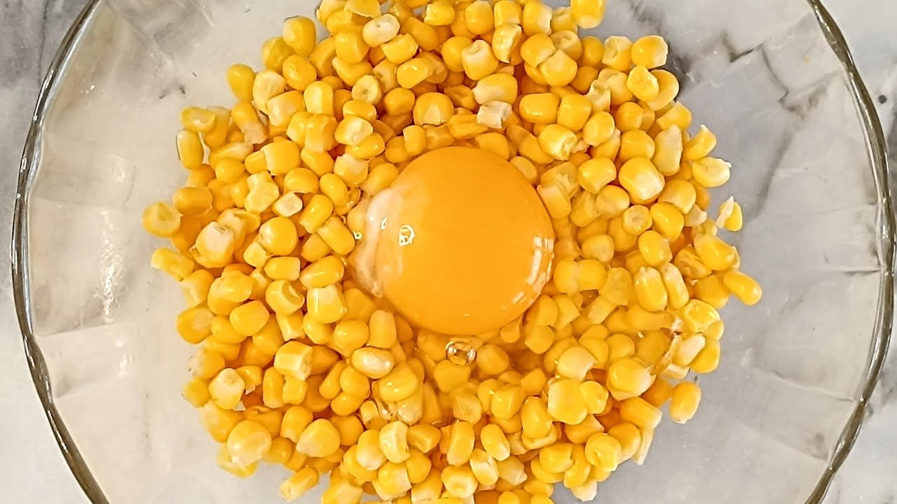 1 Can of Corn + Egg 🥚🌽 Your Kids Will LOVE This Snack!