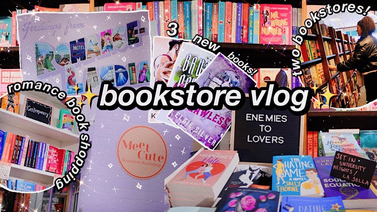 Romance Bookshopping Vlog 🌈✨ | Meet Cute Romance Bookshop + B&N | Hauling 3 New Romances 🍄📚