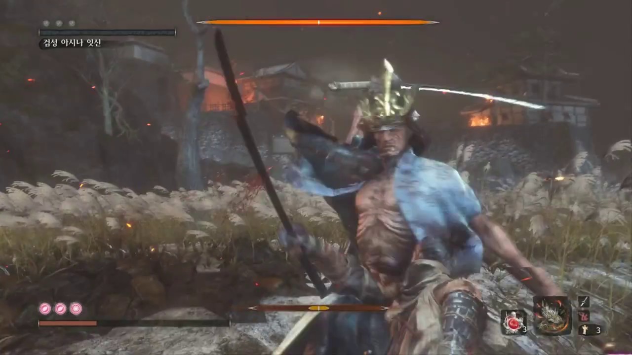 세키로 [sekiro] 평범한 아저씨도 할수있는 검창총장 노물약 3분 컷 [PC]