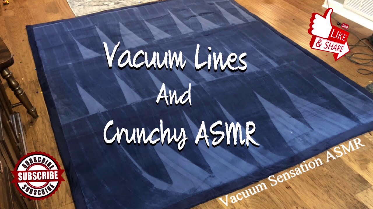 💙ASMR Vacuum Lines & Crunchy Mess