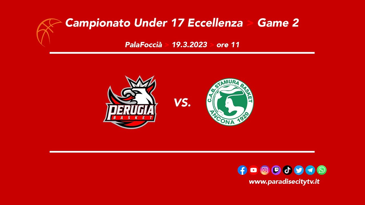 Highlights Under 17 Ecc.  2022-23 - 3° FASE COPPA PROSECUZIONE - Perugia Basket vs. CAB Ancona 1968