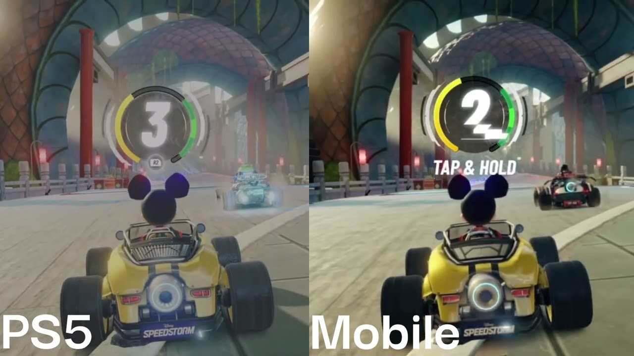 Disney Speedstorm PS5 vs Mobile Comparison!