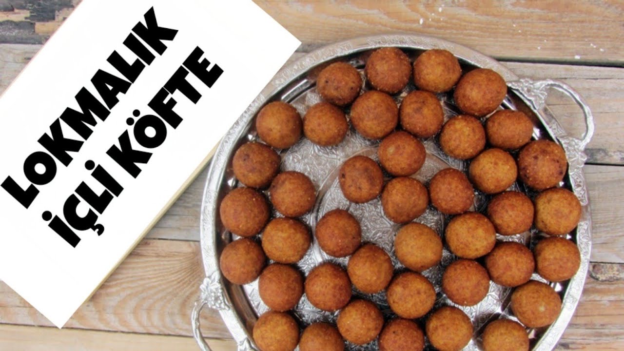 #i&ccedil;lik&ouml;ftetarifi LOKMALIK KOLAY İ&Ccedil;Lİ K&Ouml;FTE- How to make easy famous Turkish stuffed meatballs