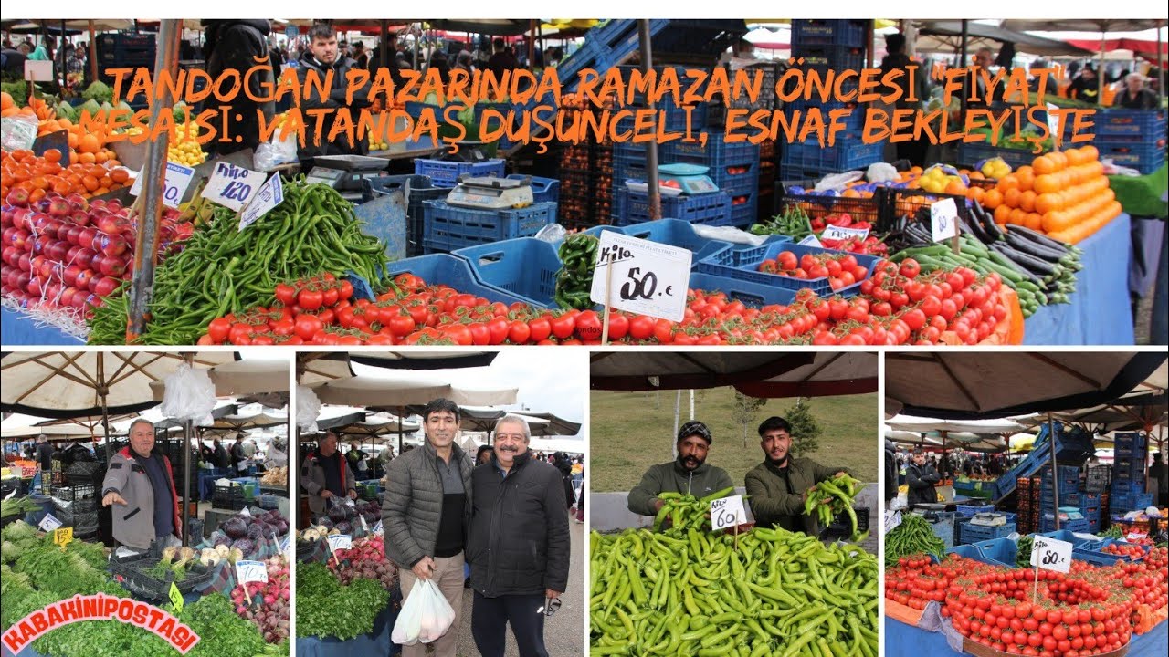 SİNCAN  TANDOĞAN PAZARINDA RAMAZAN ÖNCESİ 