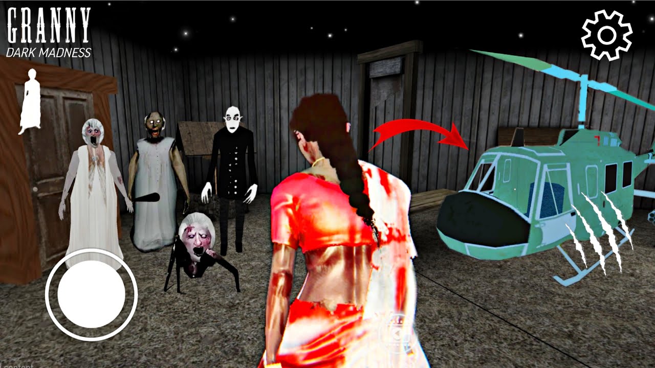PLAYING AS KAMLA IN GRANNY DARK MADNESS || KAMLA FOUND A SECRET HELICOPTER ESCAPE