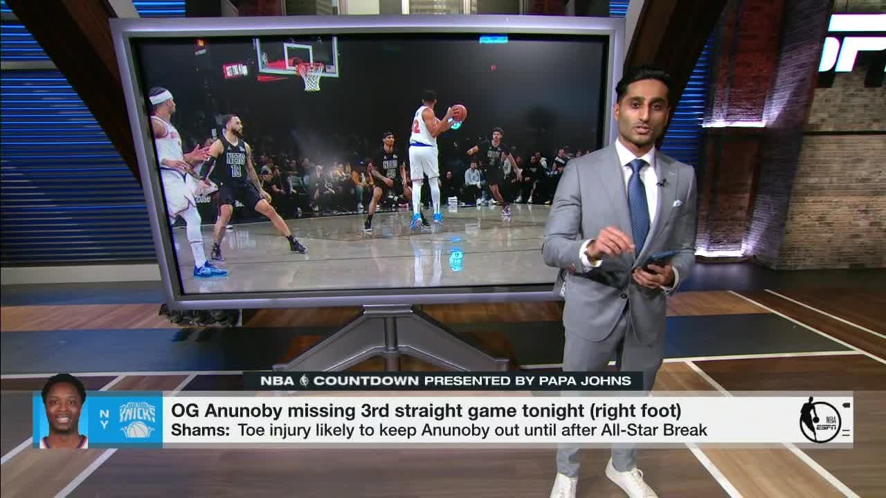 Shams Charania details when OG Anunoby & Mitchell Robinson could return for the Knicks