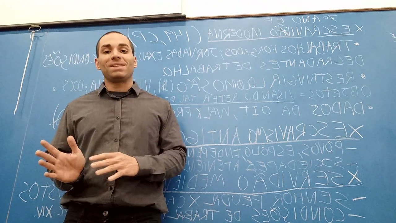 Aula sobre a escravidão moderna, antiga e a servidão medieval. SEEDSP 2023. Nota 40/40!