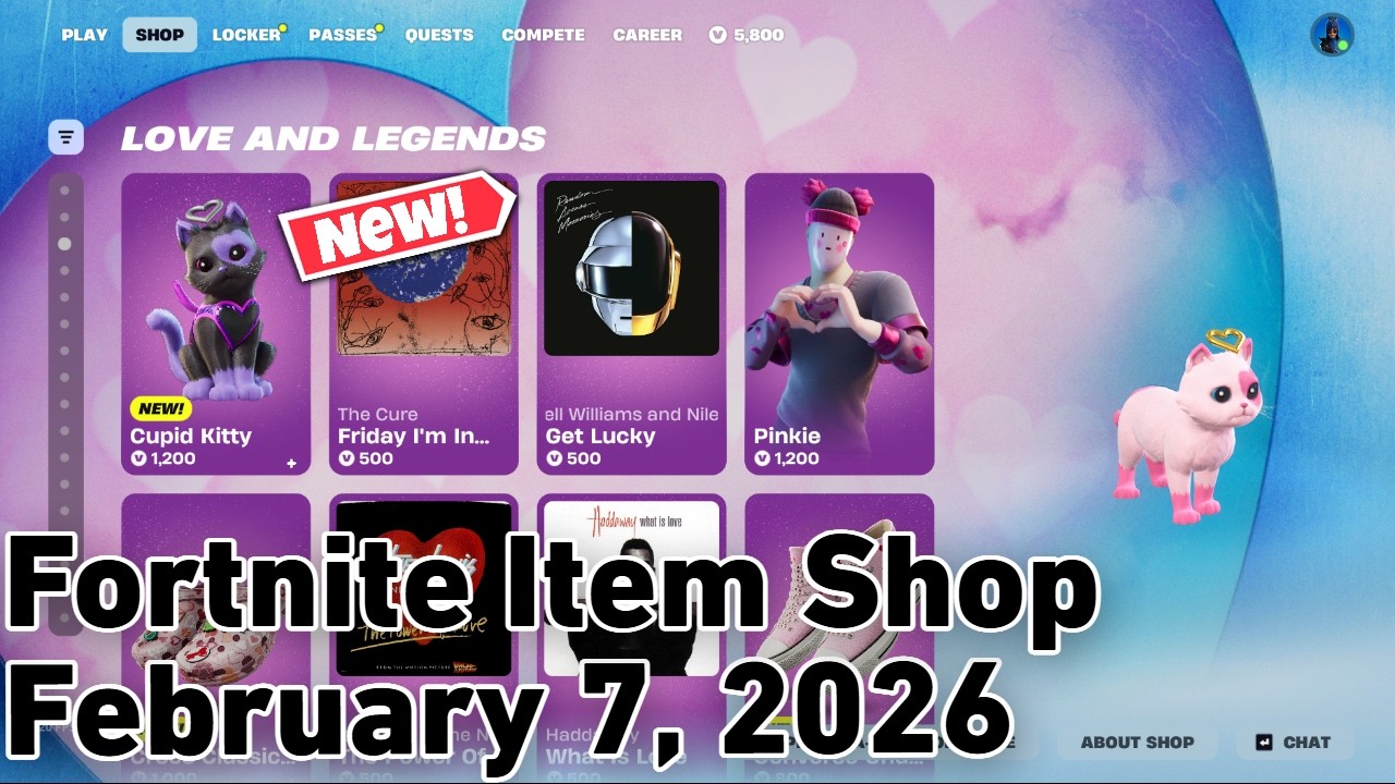 *NEW* CUPID KITTY PET & MORE! Fortnite Item Shop