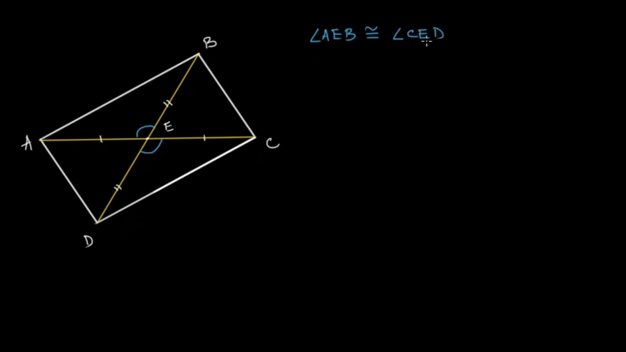 প্ৰমাণ: সামান্তৰিকৰ কৰ্ণ | Proof: Diagonals of a parallelogram | Khan Academy Assamese