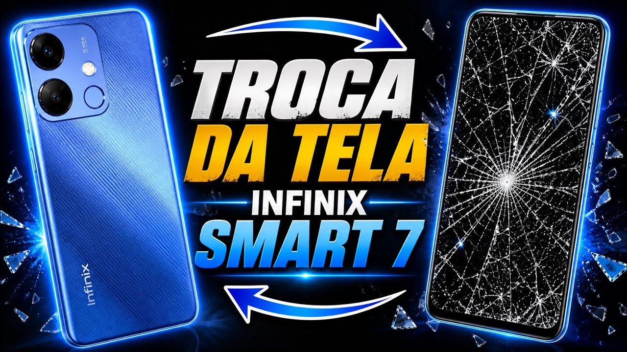 Como Trocar Tela Frontal do Infinix Smart 7  👈