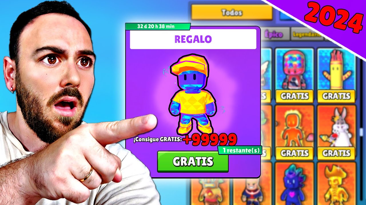 🟢5 formas de CONSEGUIR SKINS GRATIS en STUMBLE GUYS, 2024 (100% REAL)